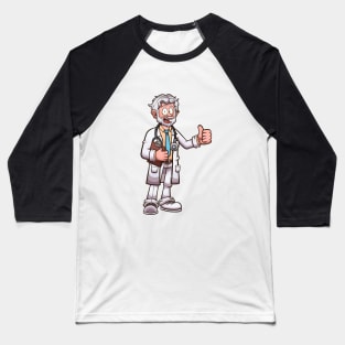 Cartoon Doctor Baseball T-Shirt